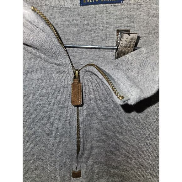 Polo Ralph Lauren 1/4 Zip Sweater - Gray - Mens 3XB - Picture 4 of 5